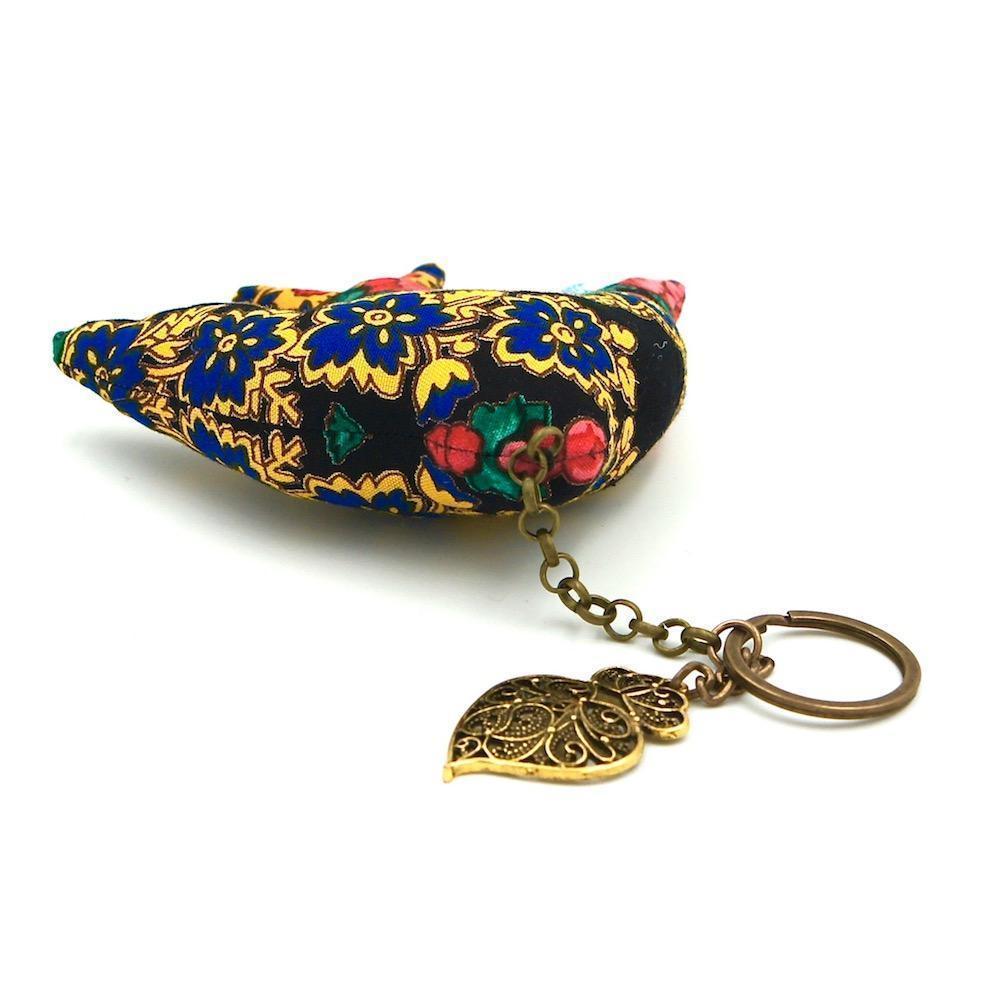 Andorinha I Dark blue key ring