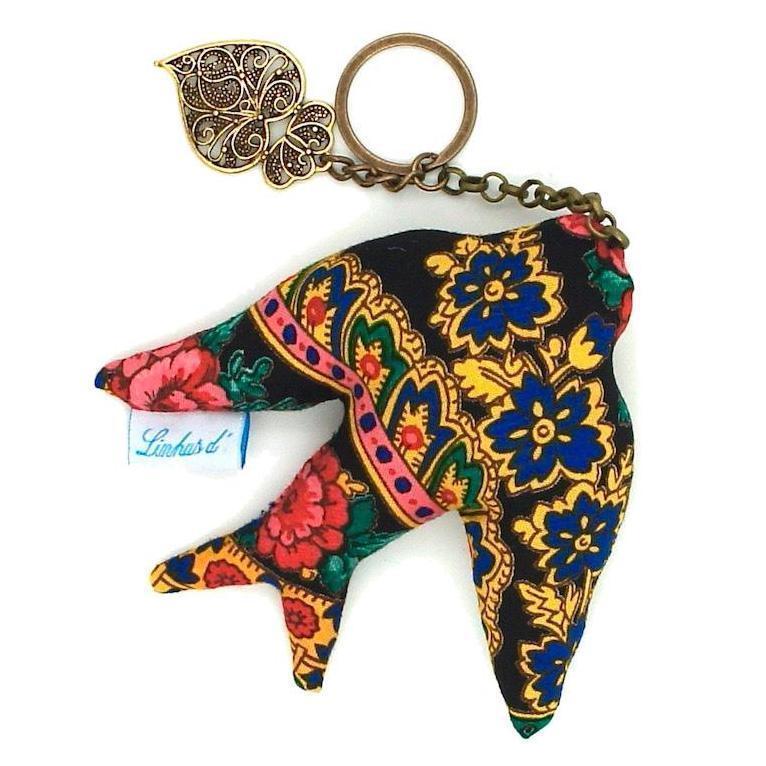 Andorinha I Blue key ring
