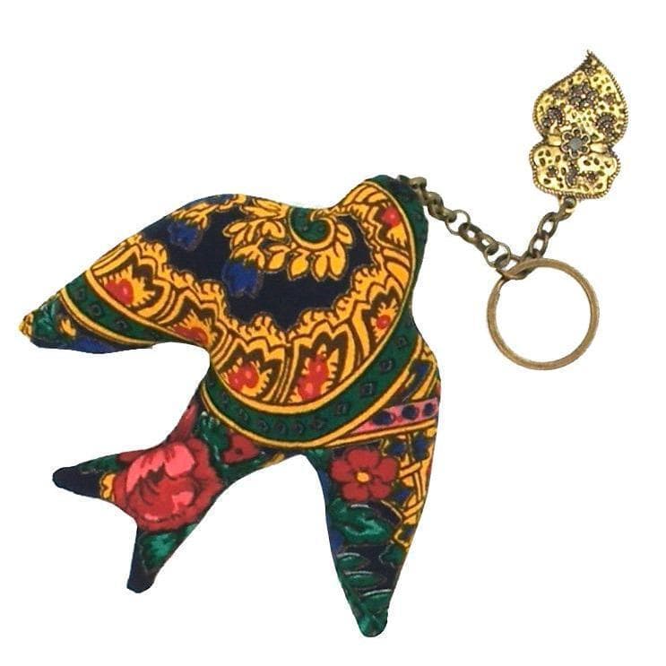 Porte clés andorinha marron