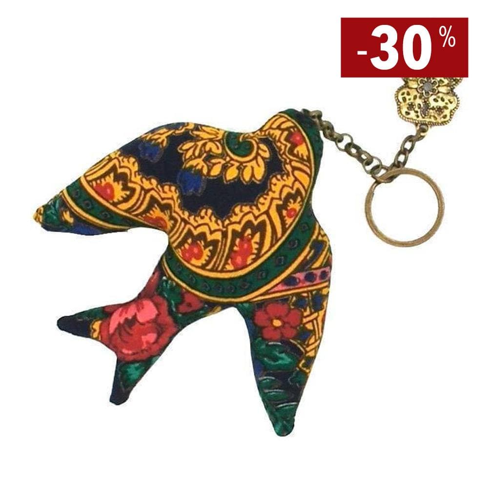 Porte clés andorinha vert