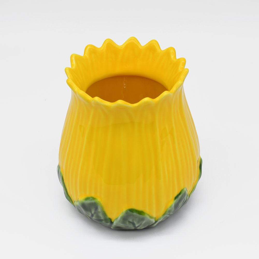 Pot en céramique en forme de Tournesol