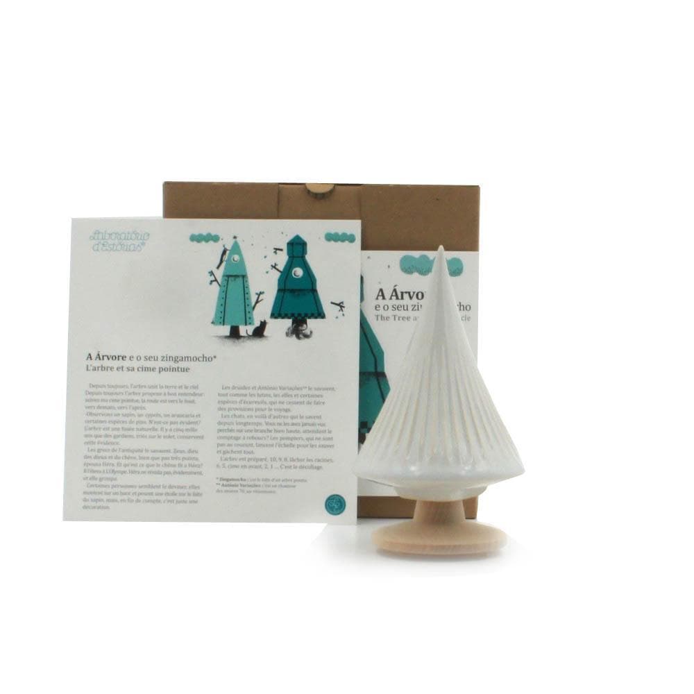 "A Árvore e o seu Zingamocho" earthenware Christmas tree 14cm