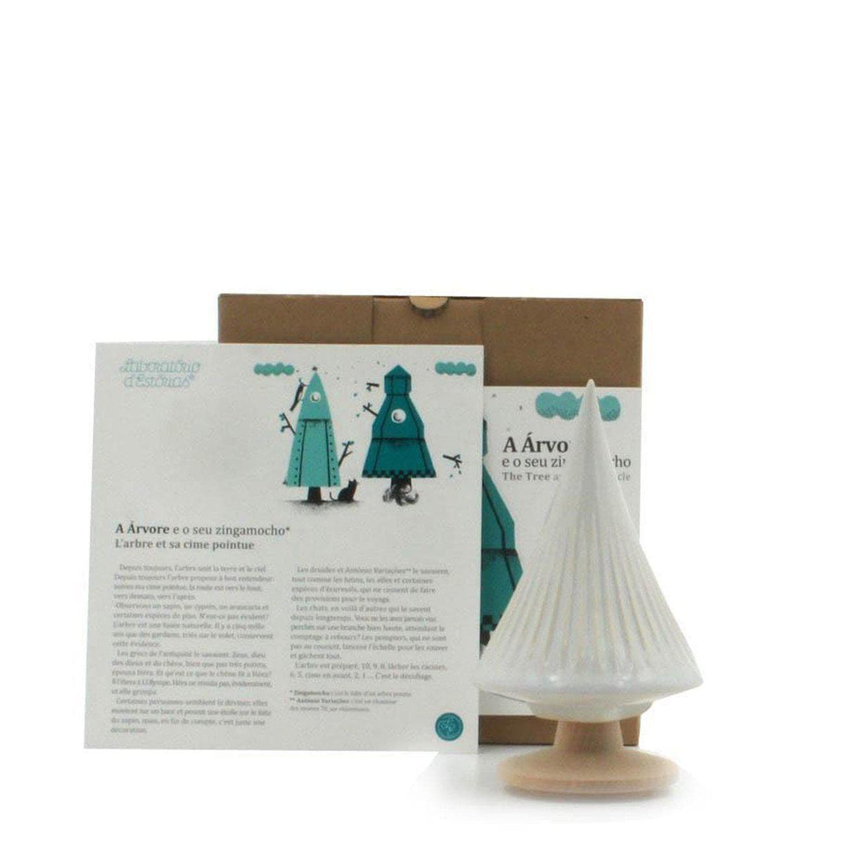 "A Árvore e o seu Zingamocho" earthenware Christmas tree 14cm