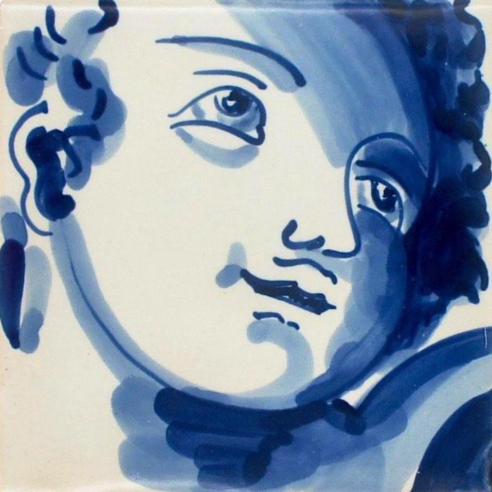 Azulejo 14x14cm - Anjo Barroco
