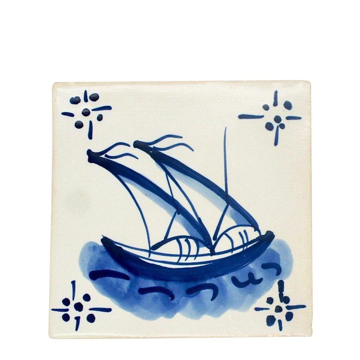 Azulejo-Fliese "Karavelle" 14x14cm