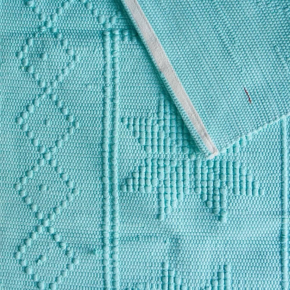 Teppich aus Baumwolle 100x50 - Grün