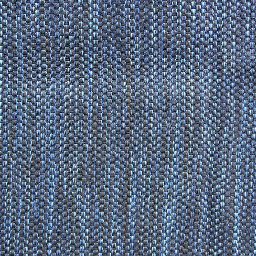 Regional dark blue cotton rug