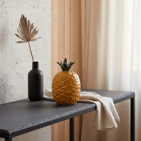 Ananas décoratif en céramique 19 cm | Décoration portugaise Ananas décoratif en céramique
