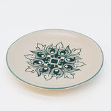 Assiette à pain motifs azulejos verts et blancs Assiette en céramique "Brasão" 12cm - Verte