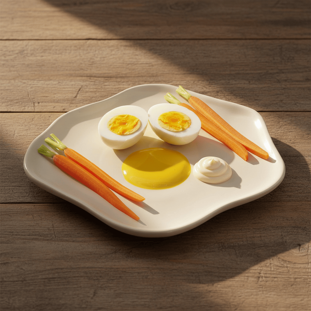 assiette œuf artisanale portugaise 17 cm Assiette en forme d'oeuf au plat