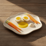 assiette œuf artisanale portugaise 17 cm Assiette en forme d'oeuf au plat