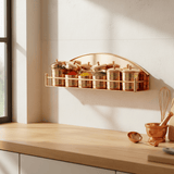 Authentique étagère à épices en cuivre Etagère à épices en cuivre