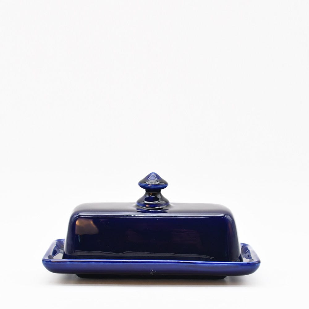 Beurrier bleu en céramique portugaise Beurrier en céramique - Bleu