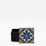 Boîte Céramique Artisanale Azulejos - Bleu cobalt & Liège Boite à secrets "Azulejos" - Bleu
