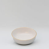Bol en porcelaine blanche à bord doré – Fabriquée au Portugal Bol en porcelaine "Resonance"