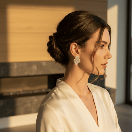 Boucles d'oreille Coeur de Viana en Argent 2,5 cm I Vente en ligne Coração de Viana I Boucles d'oreille en argent - 2.5cm