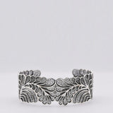 Bracelet manchette en argent oxydé I Orfèvrerie portugaise Bracelet manchette en argent