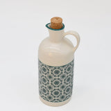 Carafe à huile en céramique motifs azulejos verts Carafe à huile en céramique "Padrão" - Verte