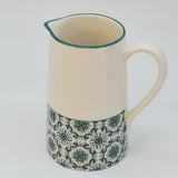 Carafe en céramique verte motifs azulejos Carafe en céramique "Padrão" - Verte