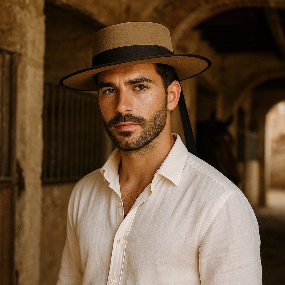 Chapeau traditionnel de Toreiro portugais Chapeau traditionnel de Toreiro portugais