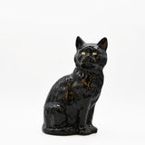 Chat en céramique noire 27 cm | Caldas da Rainha Portugal Chat en céramique - 27cm