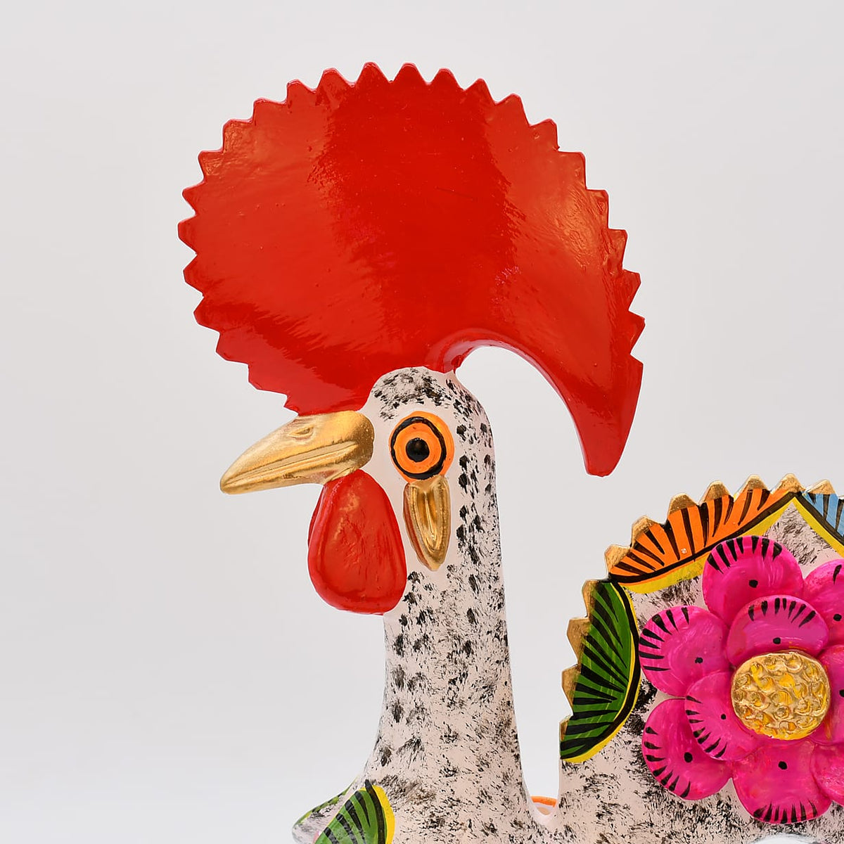Coq de Barcelos blanc 25cm | Prazeres Côta Portugal Coq de Barcelos 25cm blanc - Prazeres Côta