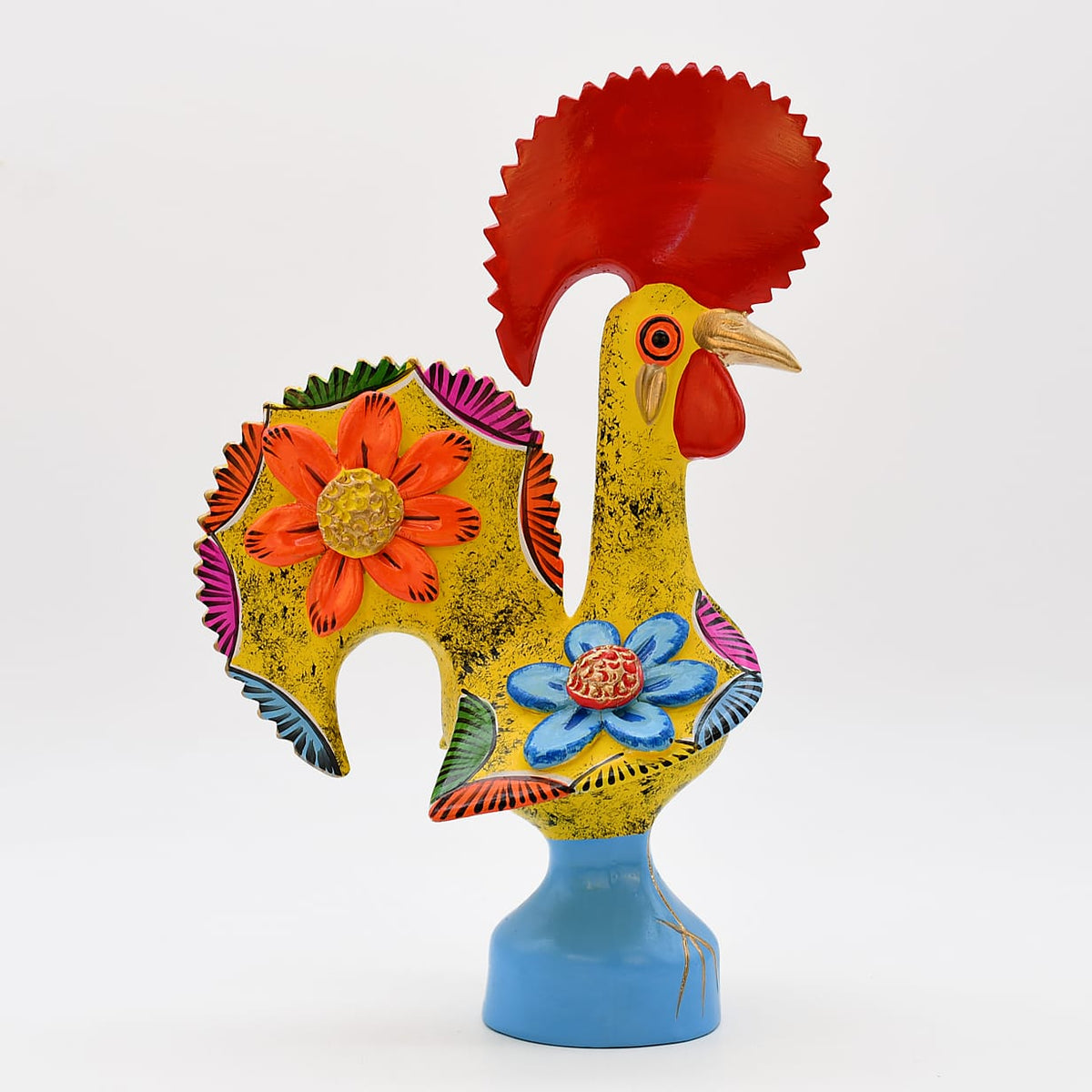 Coq de Barcelos jaune 25cm | Prazeres Côta Portugal Coq de Barcelos 25cm jaune - Prazeres Côta