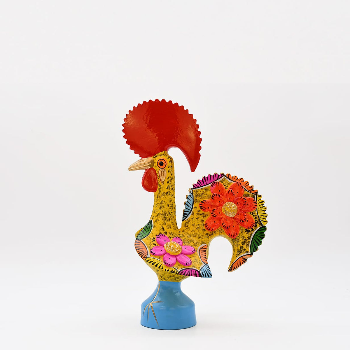 Coq de Barcelos jaune 25cm | Prazeres Côta Portugal Coq de Barcelos 25cm jaune - Prazeres Côta