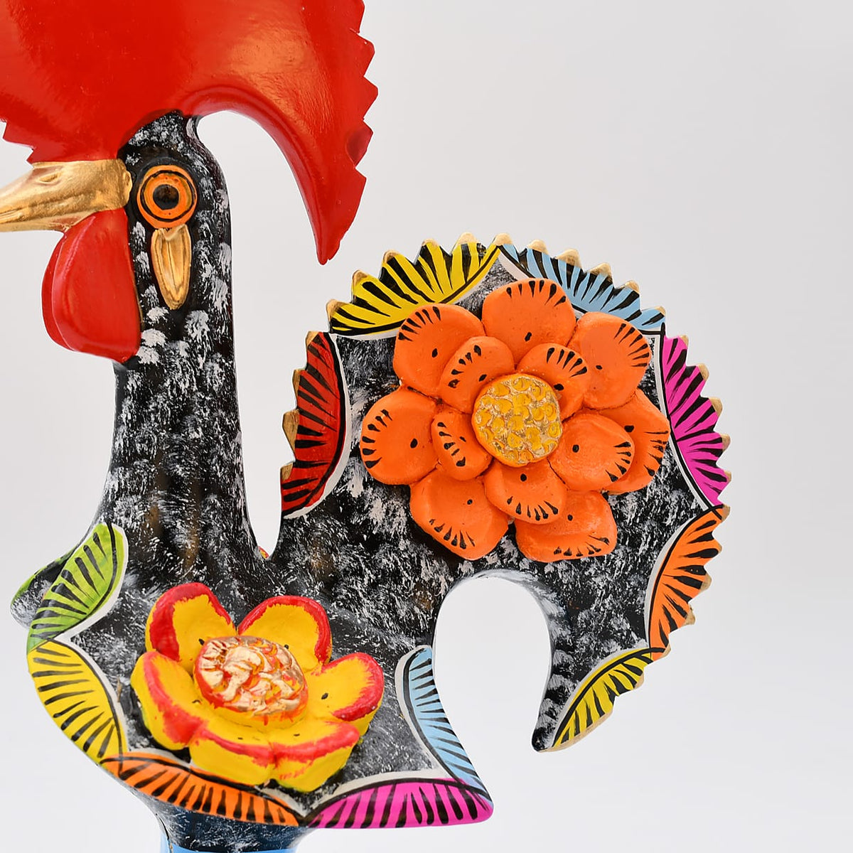 Coq de Barcelos noir 25cm | Prazeres Côta Portugal Coq de Barcelos 25cm noir - Prazeres Côta