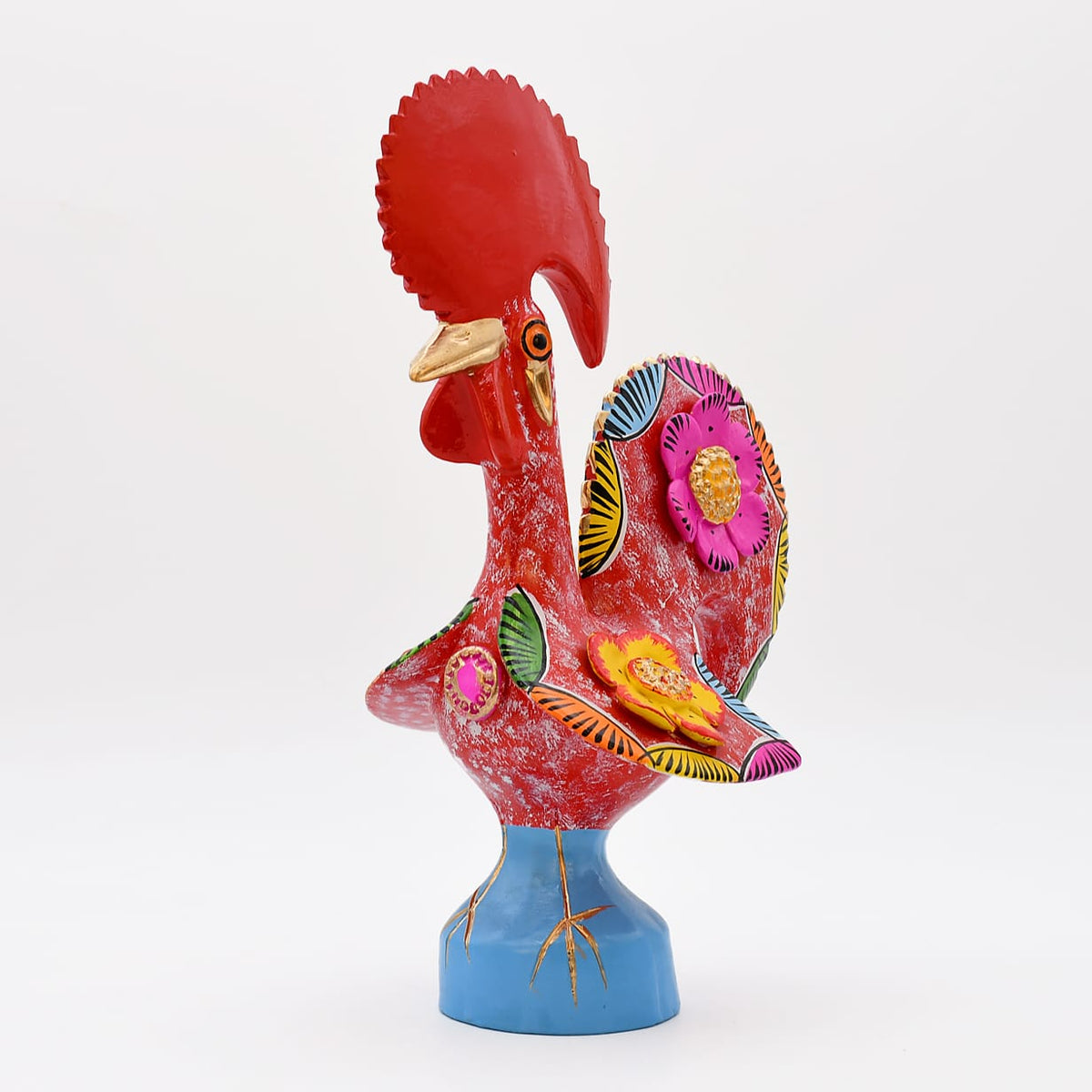 Coq de Barcelos rouge 25cm | Prazeres Côta Portugal Coq de Barcelos 25cm rouge - Prazeres Côta