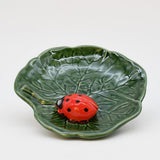 Coupe à apéritif avec coccinelle I Vaisselle portugaise Petite assiette en céramique "Joaninha" - 14cm