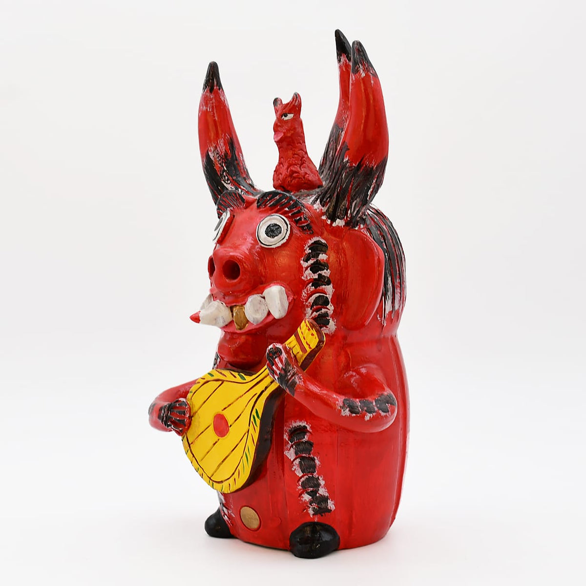 Diable et sa guitare en terre cuite - Original de Prazeres Cota Diabo com guitarra 30cm - Prazeres Côta