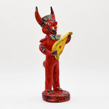 Diable jouant de la guitare en terre cuite - Original de Prazeres Cota Diabo com guitarra 30cm - Prazeres Côta
