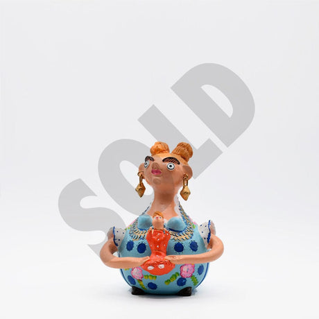 Figurine en terre cuite 25cm de Prazeres Cota Boneca Barriguda 25cm - Prazeres Côta
