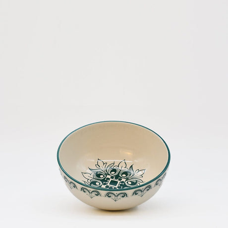 Grand bol en céramique aux motifs azulejos verts Grand bol en céramique "Brasão" 16cm - Vert