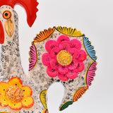 Grand Coq de Barcelos blanc 40 cm | Prazeres Côta Portugal Coq de Barcelos 40cm blanc - Prazeres Côta
