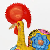 Grand Coq du Portugal jaune en terre cuite Prazeres Cota Coq de Barcelos 40cm jaune - Prazeres Côta