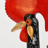 Grand Coq du Portugal noir en terre cuite Prazeres Cota Coq de Barcelos 40cm noir - Prazeres Côta