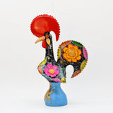 Grand Coq du Portugal noir en terre cuite Prazeres Cota Coq de Barcelos 40cm noir - Prazeres Côta