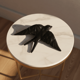 Hirondelle noire stylisée en céramique I Artisanat portugais Hirondelle stylisée en céramique - Noire
