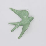 Hirondelle portugaise traditionnelle en céramique en 20 couleurs  Hirondelles moyennes en céramique 11cm - 20 couleurs Vert d'eau