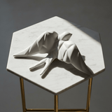 Hirondelle stylisée en céramique blanc mat I Artisanat portugais Hirondelle stylisée en céramique - Blanc mat