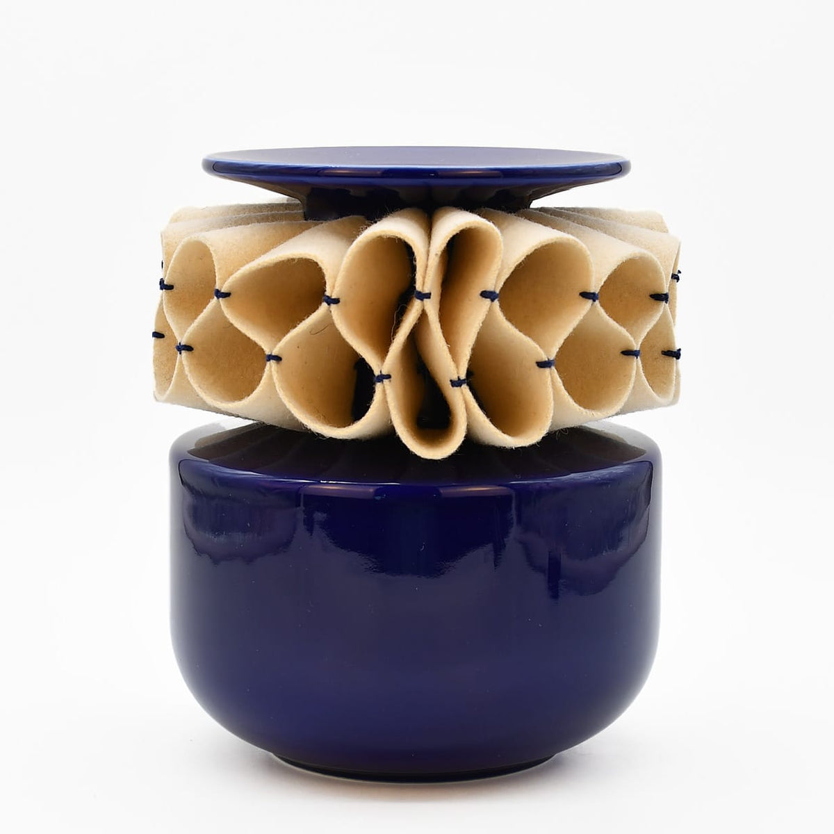 Jarra de Rufos – Jarre artisanale portugaise en faïence bleue Vase en céramique "A Jarra de Rufos" - Bleu