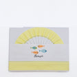 Parure de lit coton jaune brodée sardines portugaises | Luisa Paixão Parure de lit bébé "Sardinhas" - Jaune