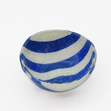 Petit bol en verre de Marinha Grande bleu & blanc I Artisanat portugais Saladier en verre "Marinha Grande" - Bleu