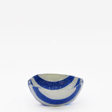 Petit bol en verre de Marinha Grande bleu & blanc I Artisanat portugais Saladier en verre "Marinha Grande" - Bleu