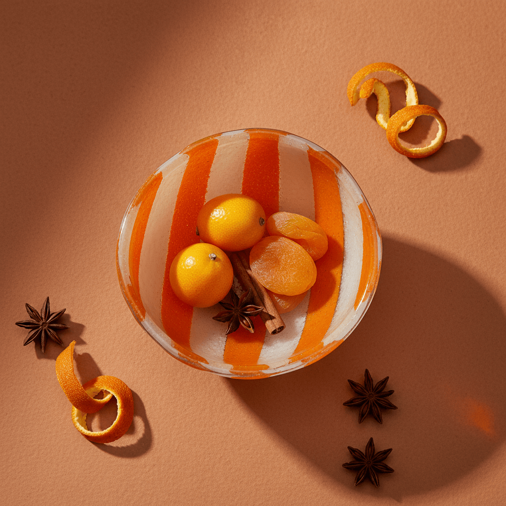 Petit bol en verre de Marinha Grande orange & blanc I Artisanat portugais Saladier en verre "Marinha Grande" - Orange