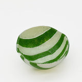 Petit bol en verre de Marinha Grande vert & blanc I Artisanat portugais Saladier en verre "Marinha Grande" - Vert
