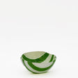 Petit bol en verre de Marinha Grande vert & blanc I Artisanat portugais Saladier en verre "Marinha Grande" - Vert