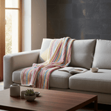 Plaid portugais couvre-lit rose 240x200 | Style de vie portugais Plaid Couvre-lit en coton 240x200 - Rose